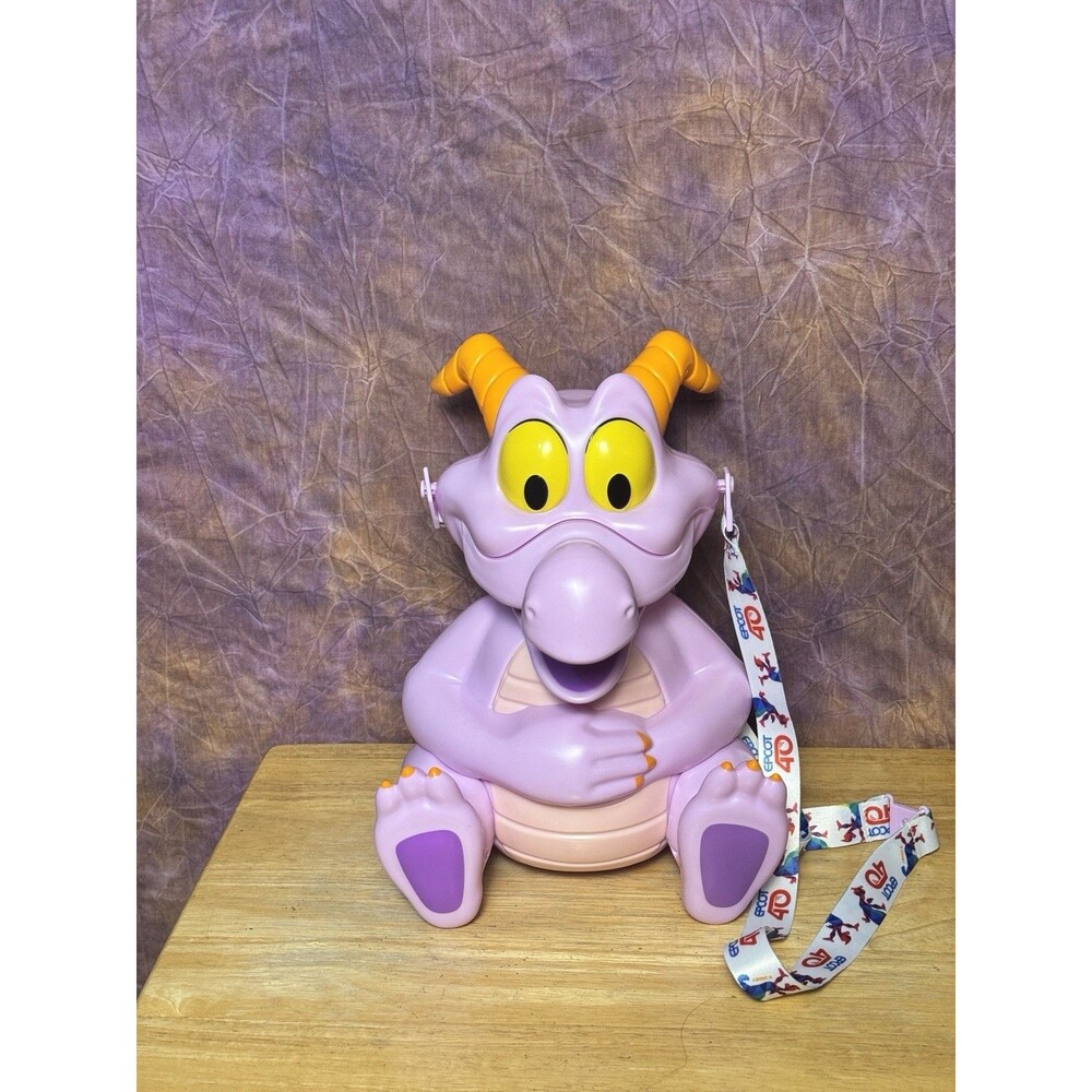 Disney Parks 2022 Epcot Figment Popcorn Bucket Festival of the Arts w/ 40th Lan.